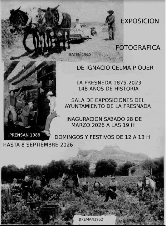 Exposición fotográfica de Ignacio Celma Piquer 'La Fresneda 1875-2023, 148 años de Historia'